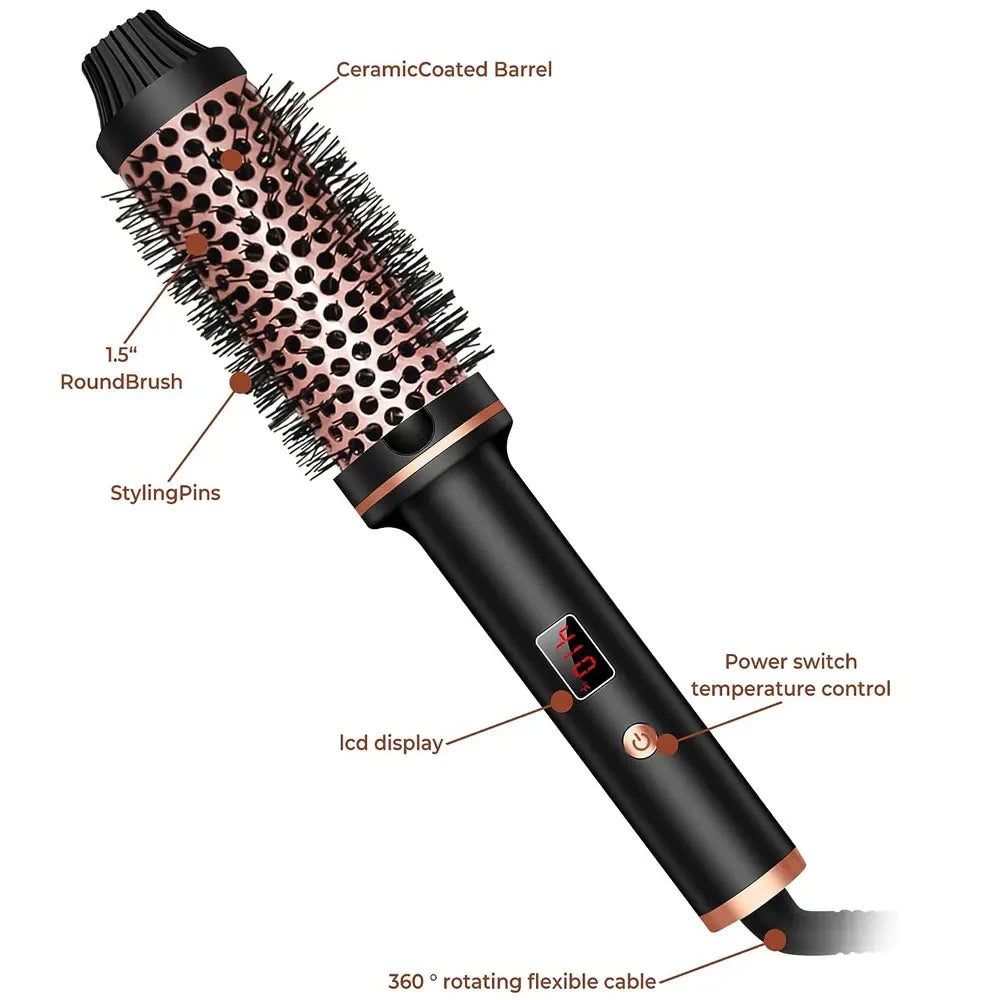 Curling Heat Brush, Professional Blowout Styler