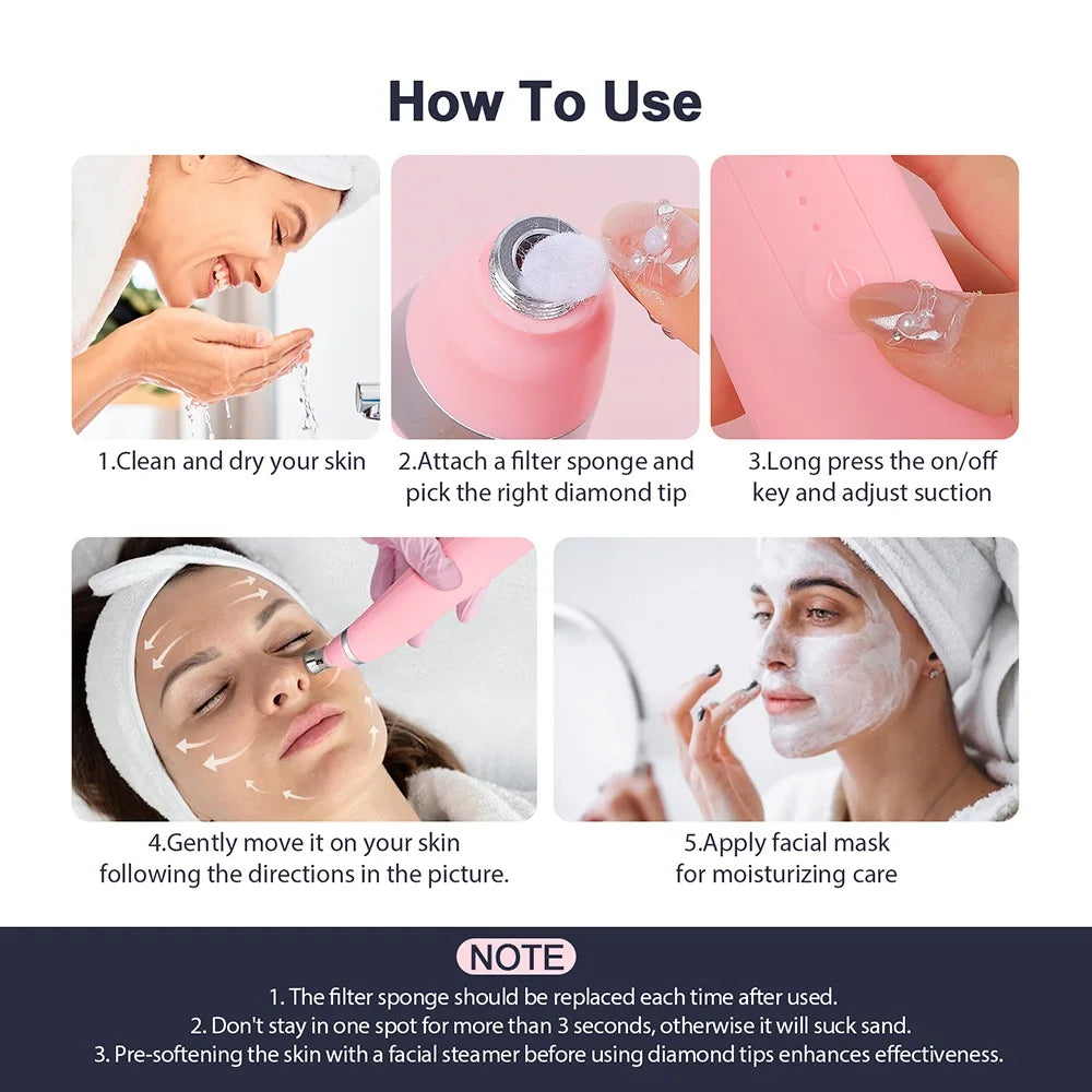 Portable Diamond Microdermabrasion Pen