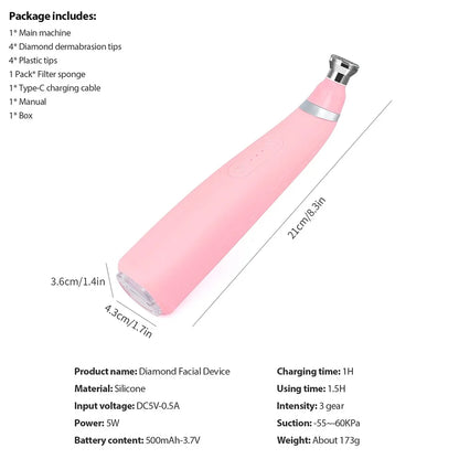 Portable Diamond Microdermabrasion Pen
