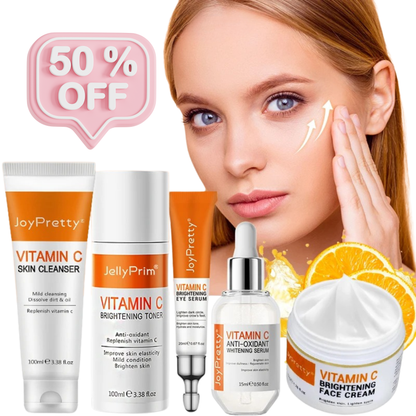 5 Step Skincare Routine | Vitamin C Brightening & Anti-Aging