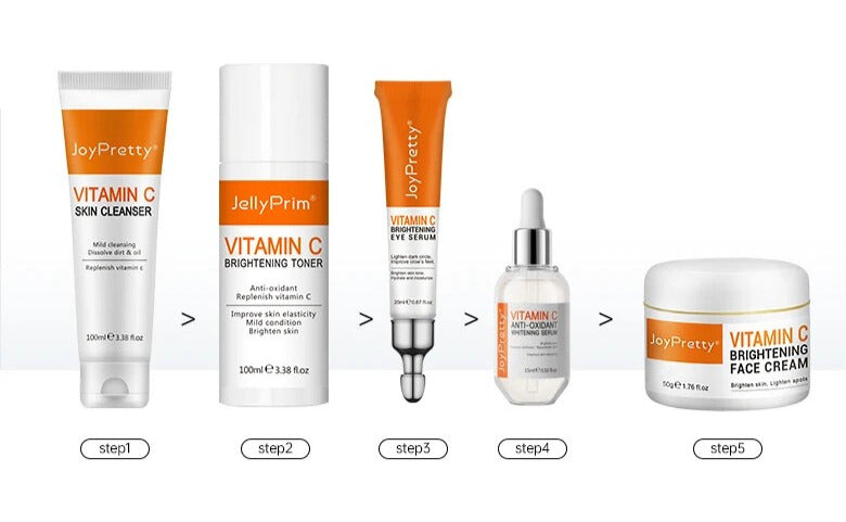 5 Step Skincare Routine | Vitamin C Brightening & Anti-Aging